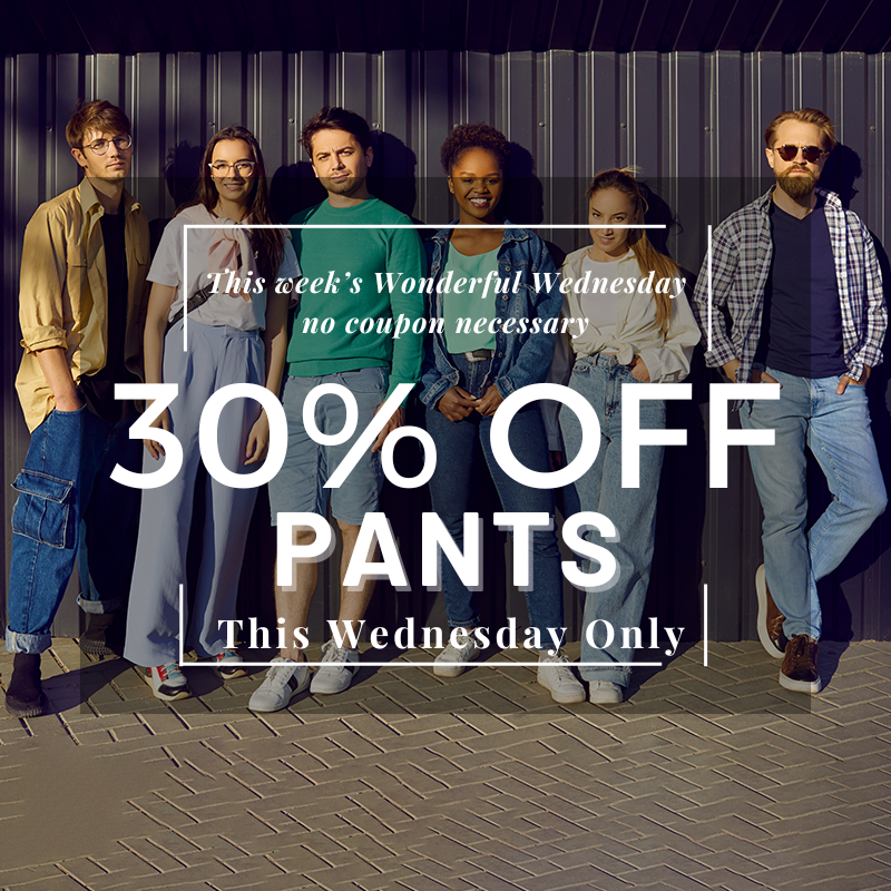 30% off dry cleaning