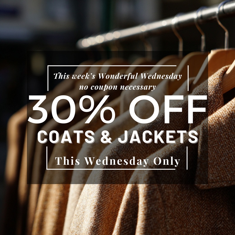 30% off dry cleaning